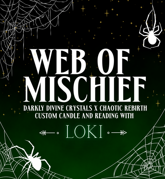 Web of Mischief: Tarot Reading and Loki Candle