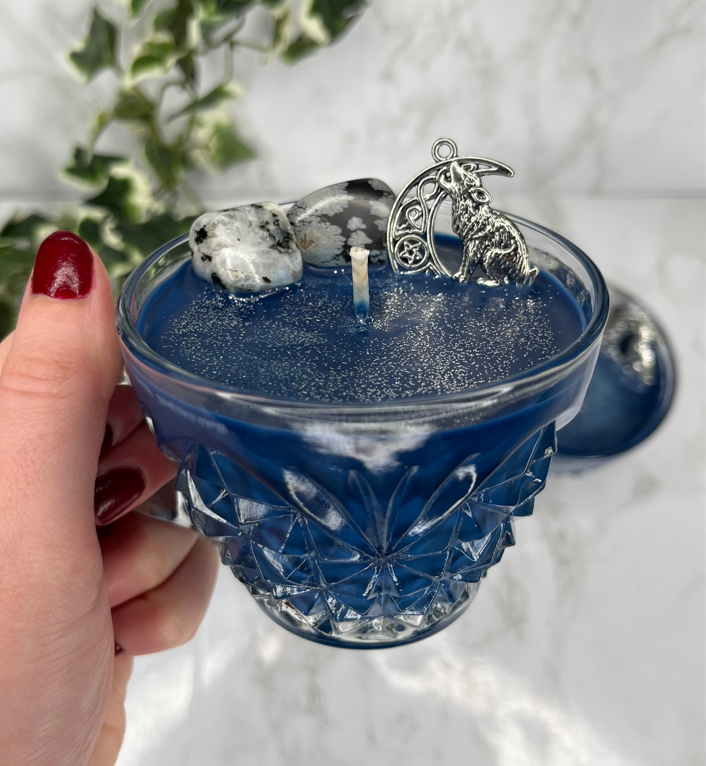 Moondust Intuition + Spirit Communication Tea Cup Candle