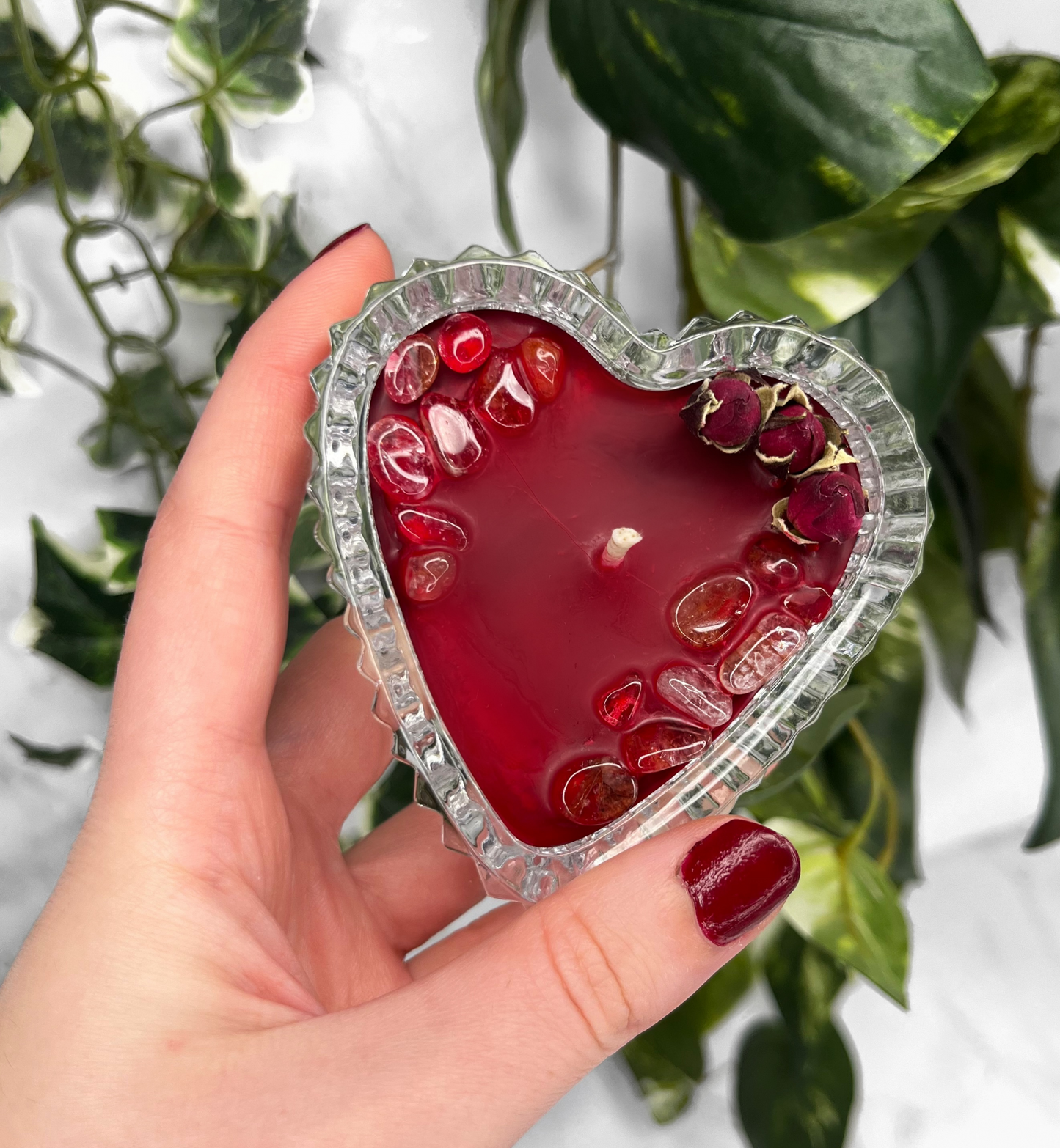 Fiery Heart Tealight Candle