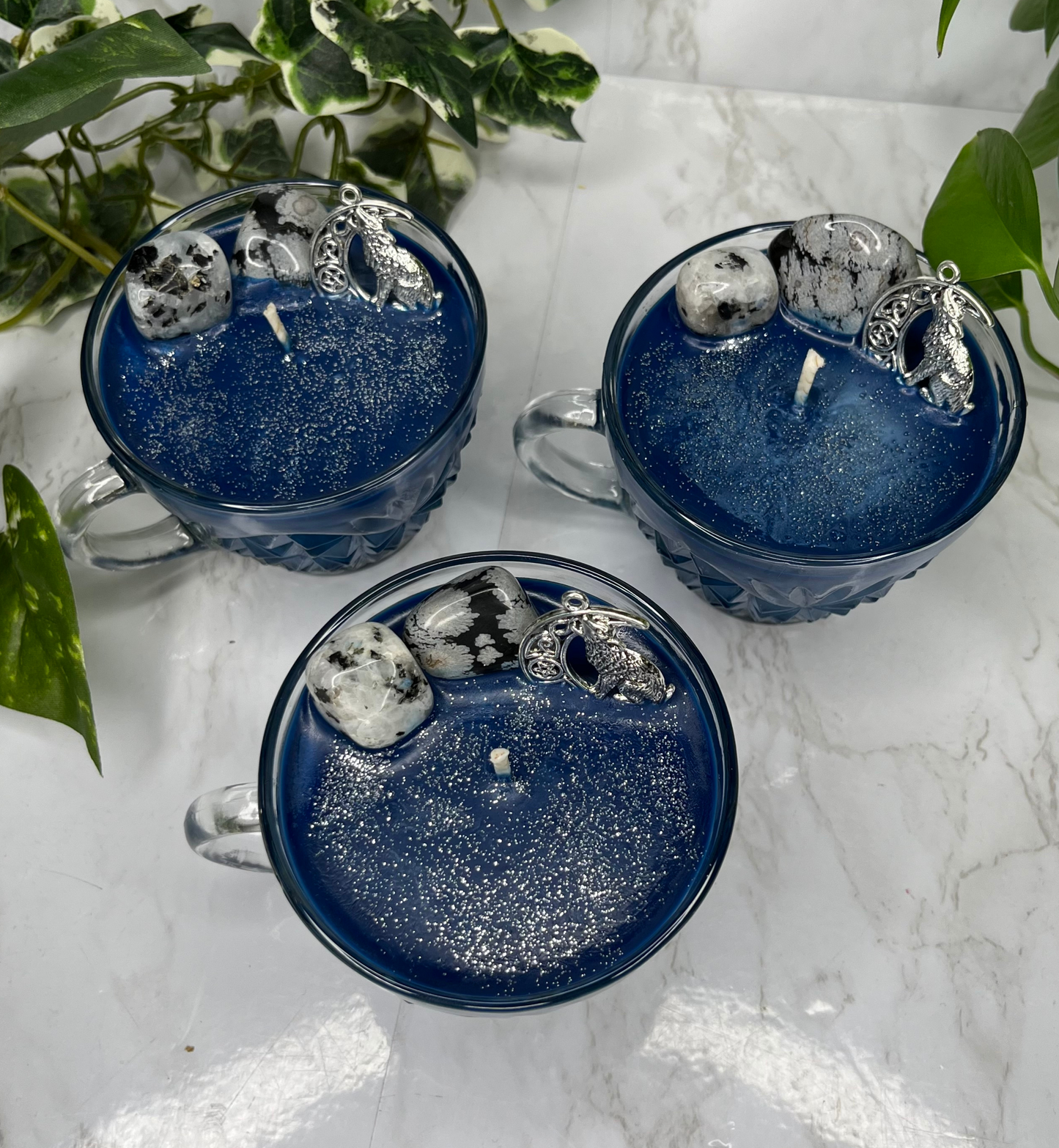 Moondust Intuition + Spirit Communication Tea Cup Candle