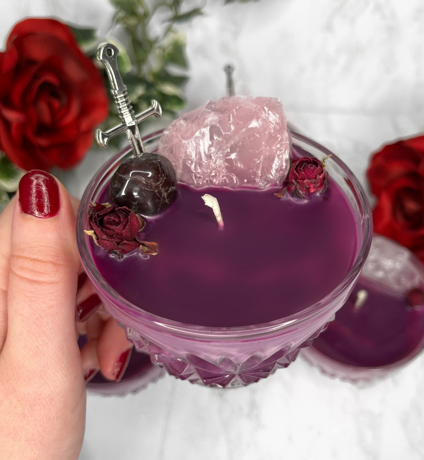 Vampiric Allure Dark Feminine Self Love Tea Cup Candle