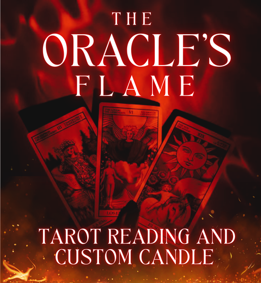 The Oracle's Flame: Tarot Reading and Custom Candle