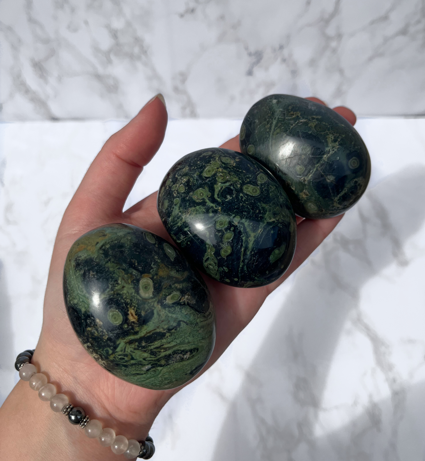 Kambaba Jasper Palm Stones